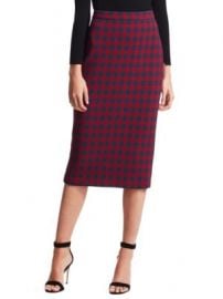 A.L.C. - THEA CHECK WOOL PENCIL SKIRT at Saks Fifth Avenue